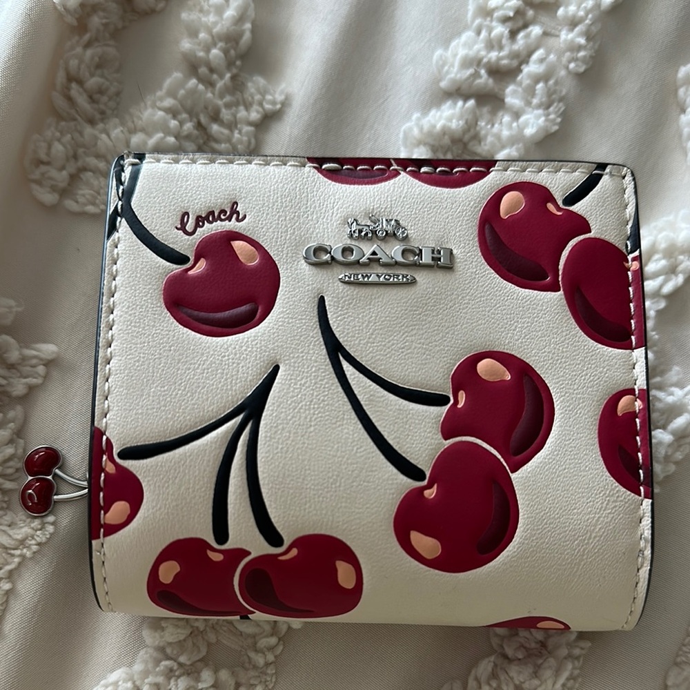 Coach Cherry Print Wallet